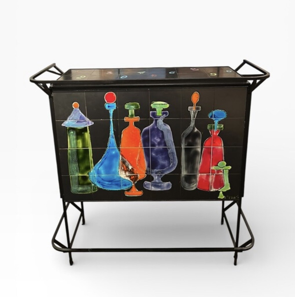 Bar Cabinet By Julien Covemaeker, Juliette Belarti Edition, Circa 1960